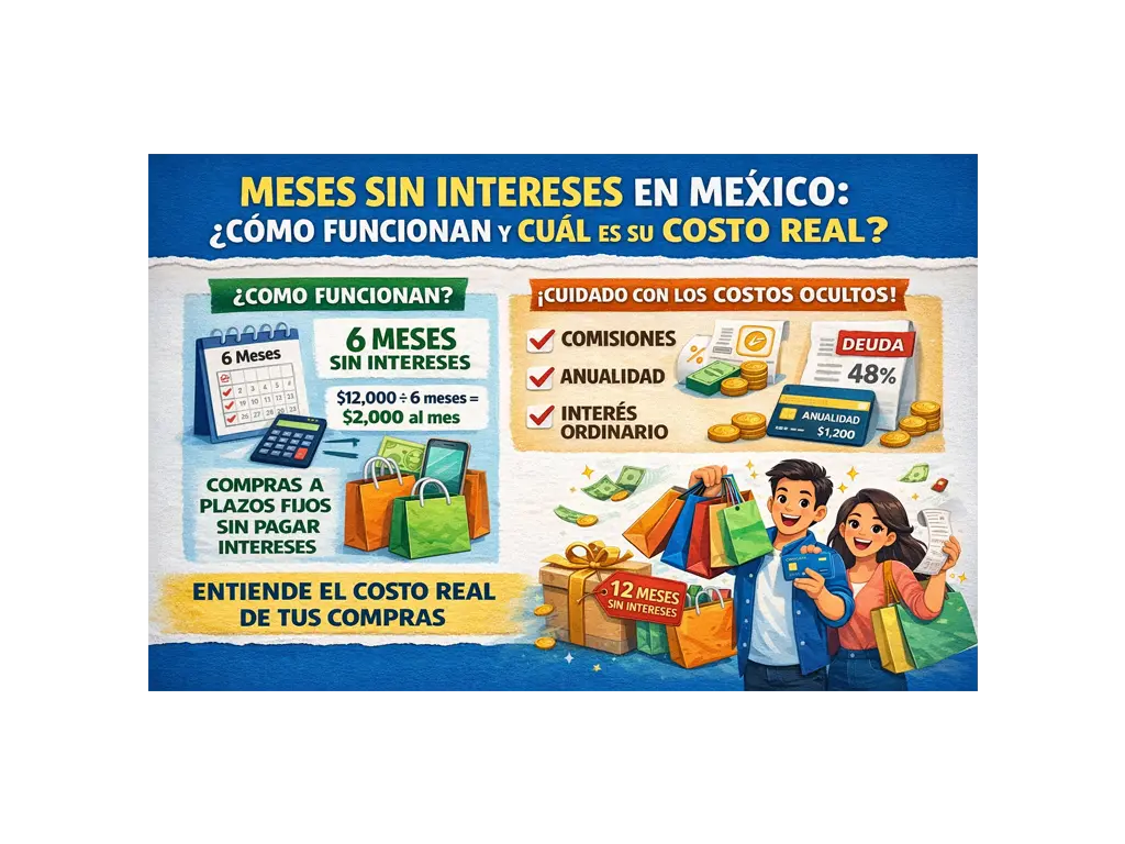 Cómo funcionan los meses sin intereses en México — análisis del costo real para el consumidor
